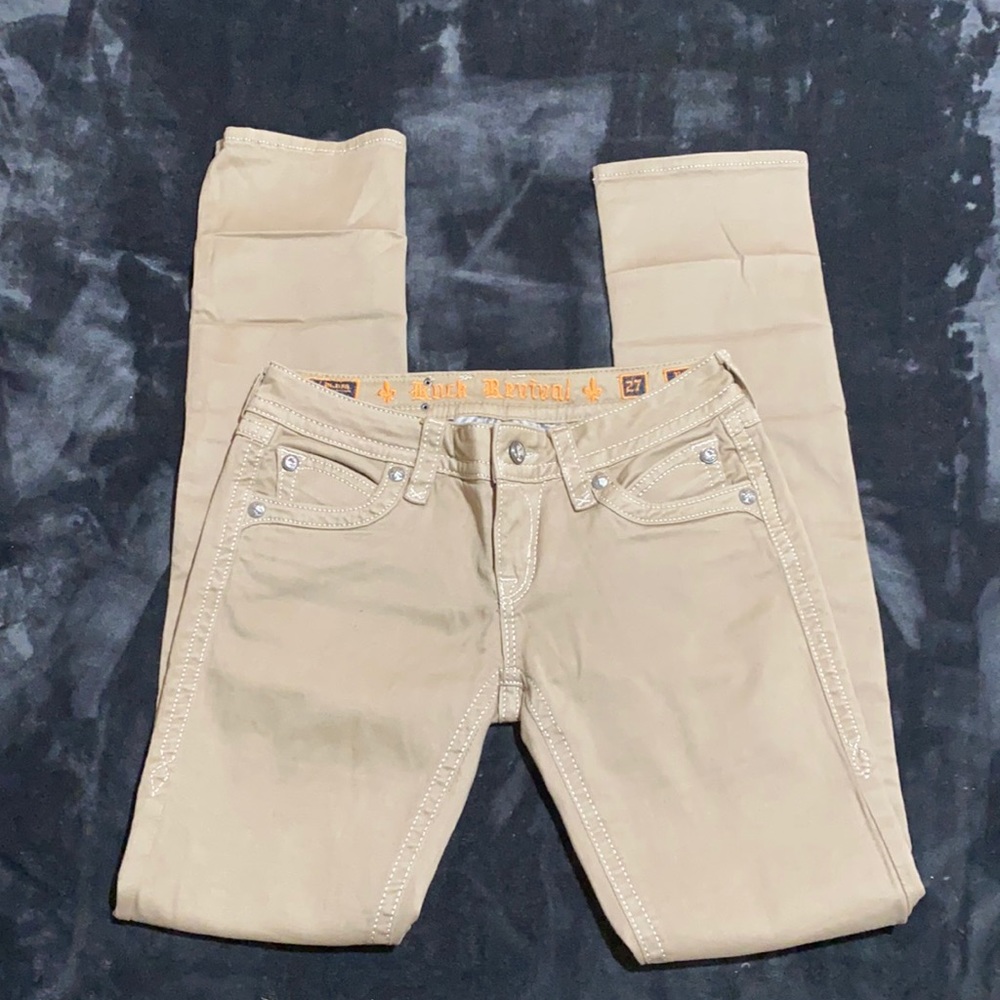 Rock Revival Tan jeans